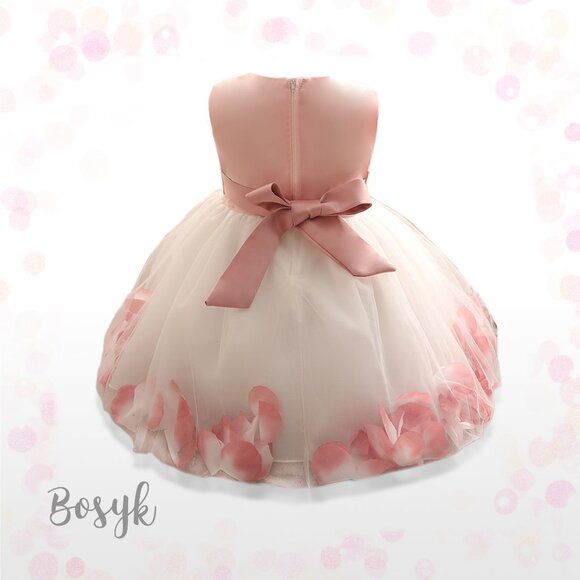 Cloud of Petal Dress - Light Pink - Dress for Girls-Elegant Dress for Girls - Picture 2 of 3